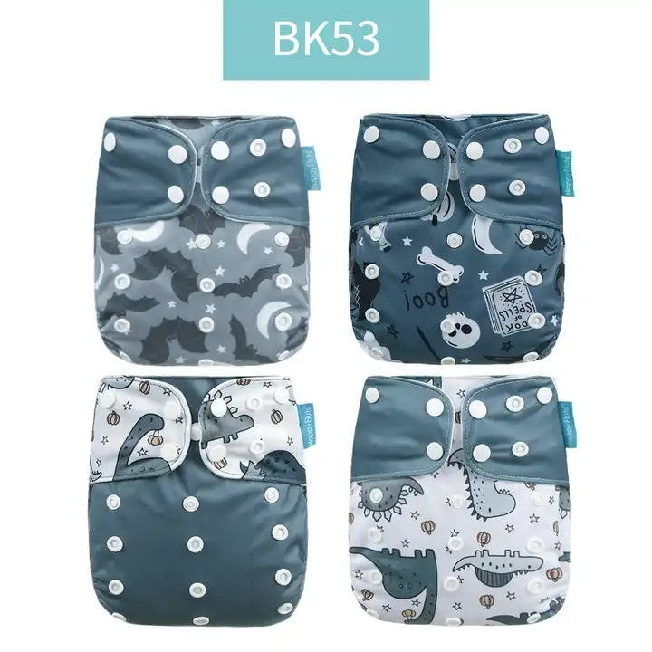 Happyflute Baby Cloth Diapers One Size Adjustable Washable Reusable