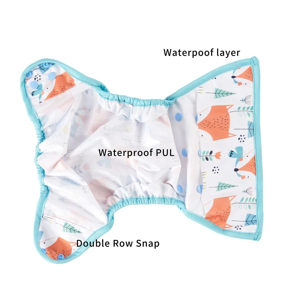 Happy Flute pcs color-edged diaper waterproof cover eco-friendly